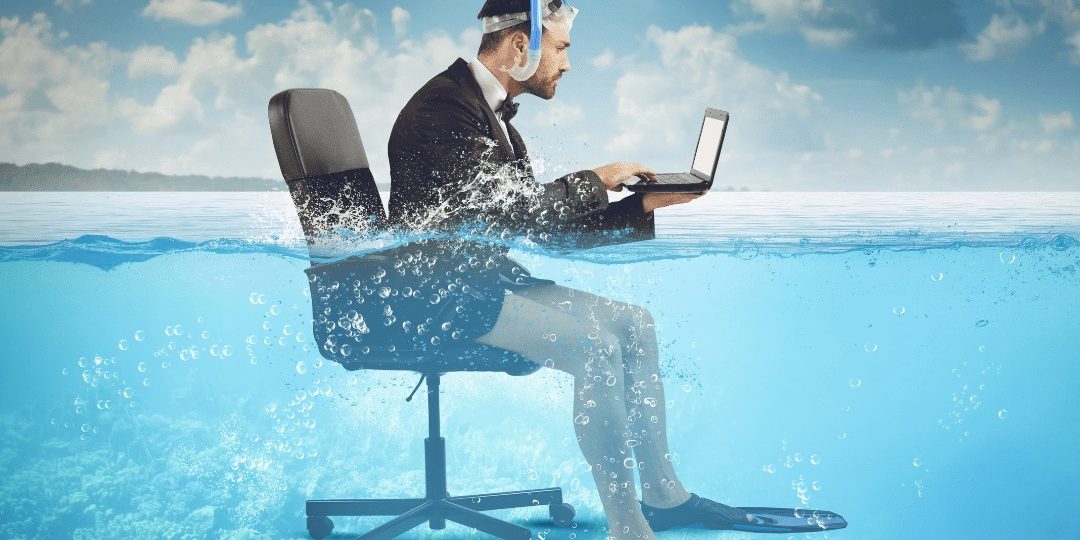 Personnage assis illustrant le sujet Maladie et congés-payés